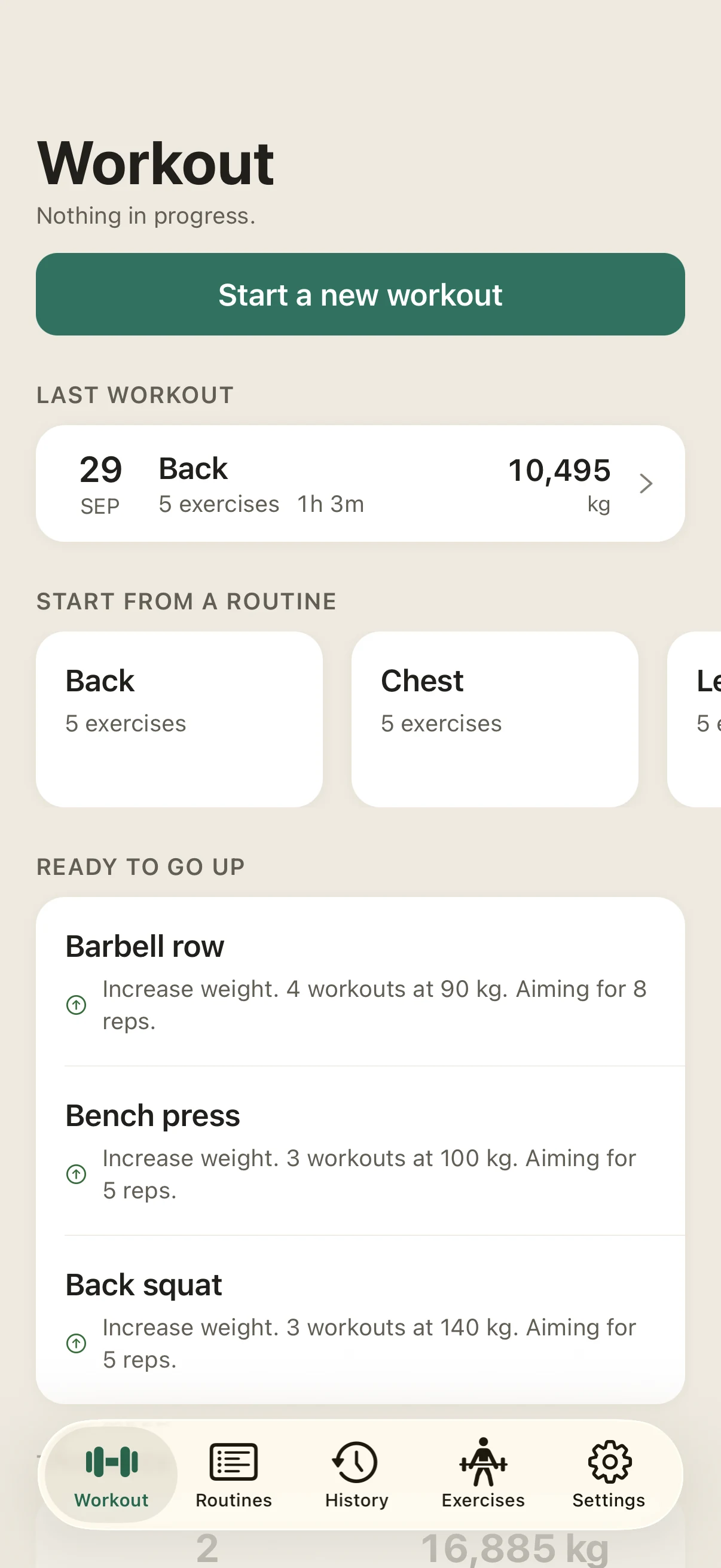 Ready to start, in the Jotlift app